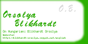 orsolya blikhardt business card